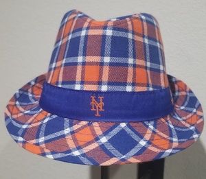 New York Mets Unisex Plaid Fedora Hat
